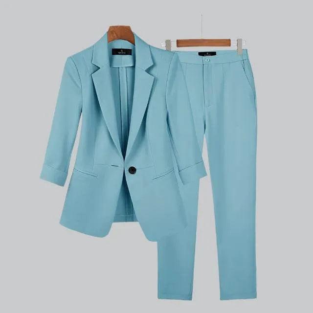 Chic Womens Blazer Pants Set - AngraBech
