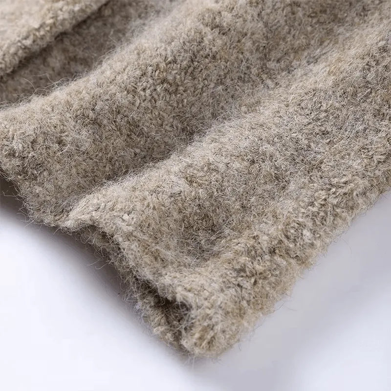 Soft Wool Knit Cardigan Winter Warm Sweater - AngraBech