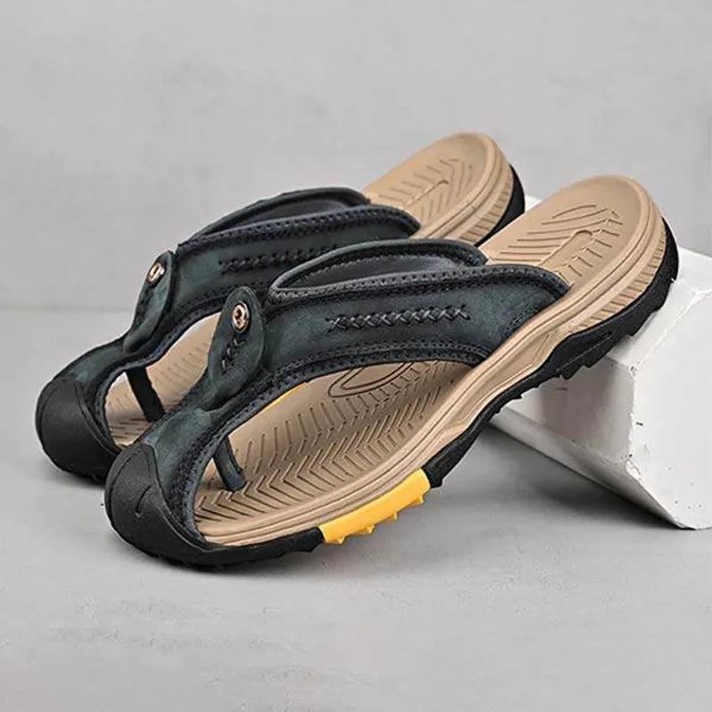 Mens Flip Flop Beach Slippers - AngraBech