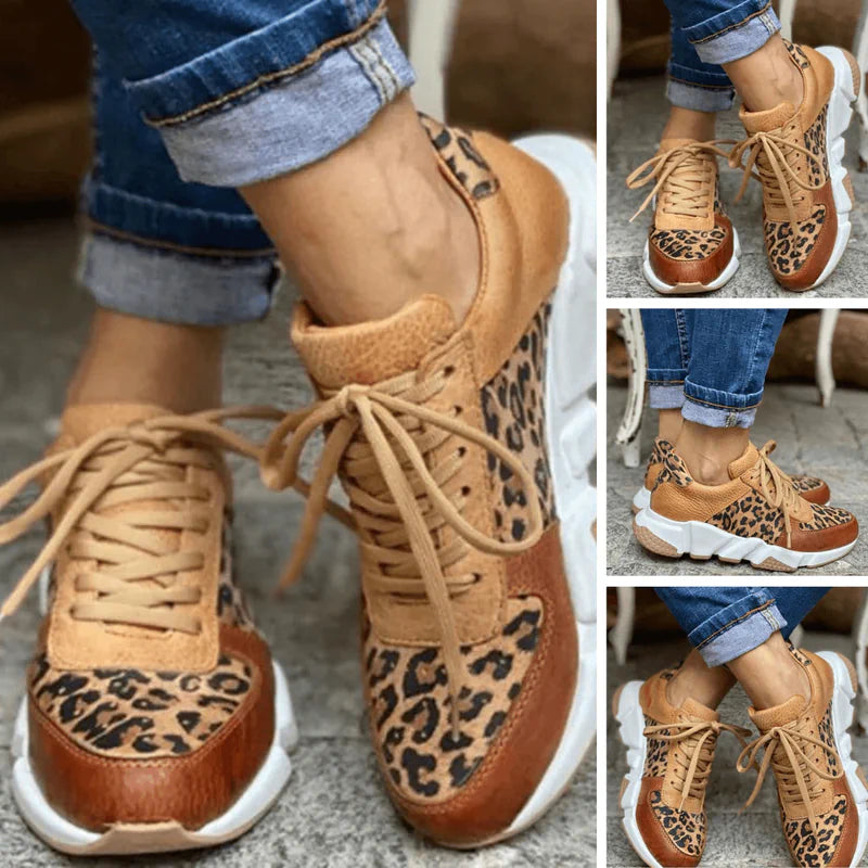 Stylish Leopard Print I Sole Sneakers - AngraBech