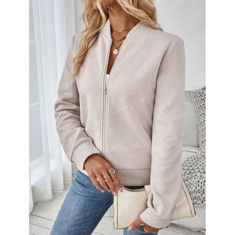 Lune Jacquard Knit Bomber Jaet - AngraBech