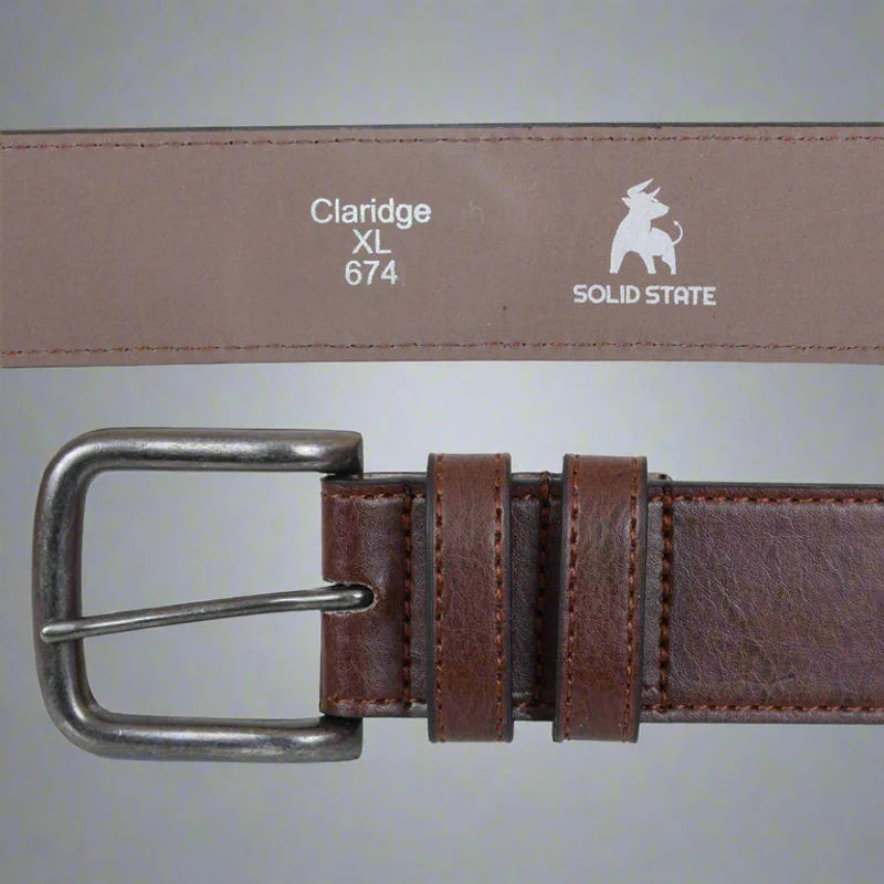 Plus Size Claridge Antique Bule Jeans Belt Brown - AngraBech