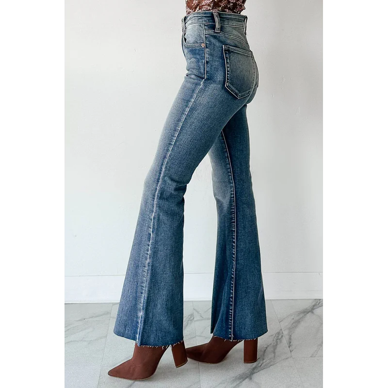 Julius High Rise Flare Sneak Peek Jeans Medium - AngraBech