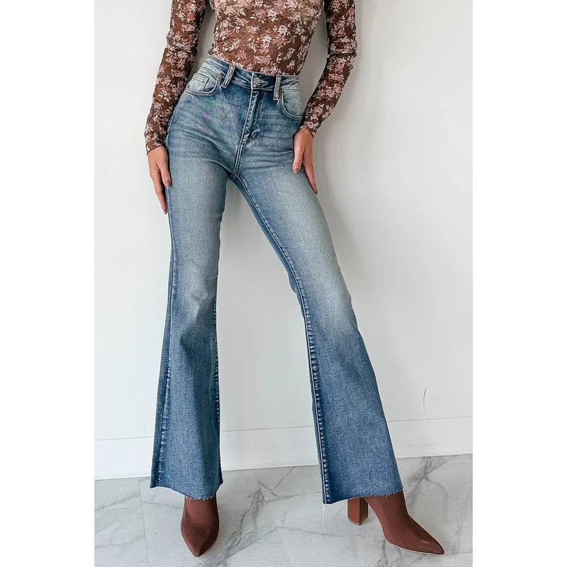 Julius High Rise Flare Sneak Peek Jeans Medium - AngraBech