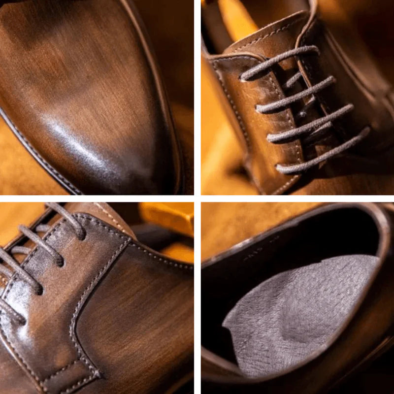 Mens Classic Leaer Dress Shoes 1 - AngraBech