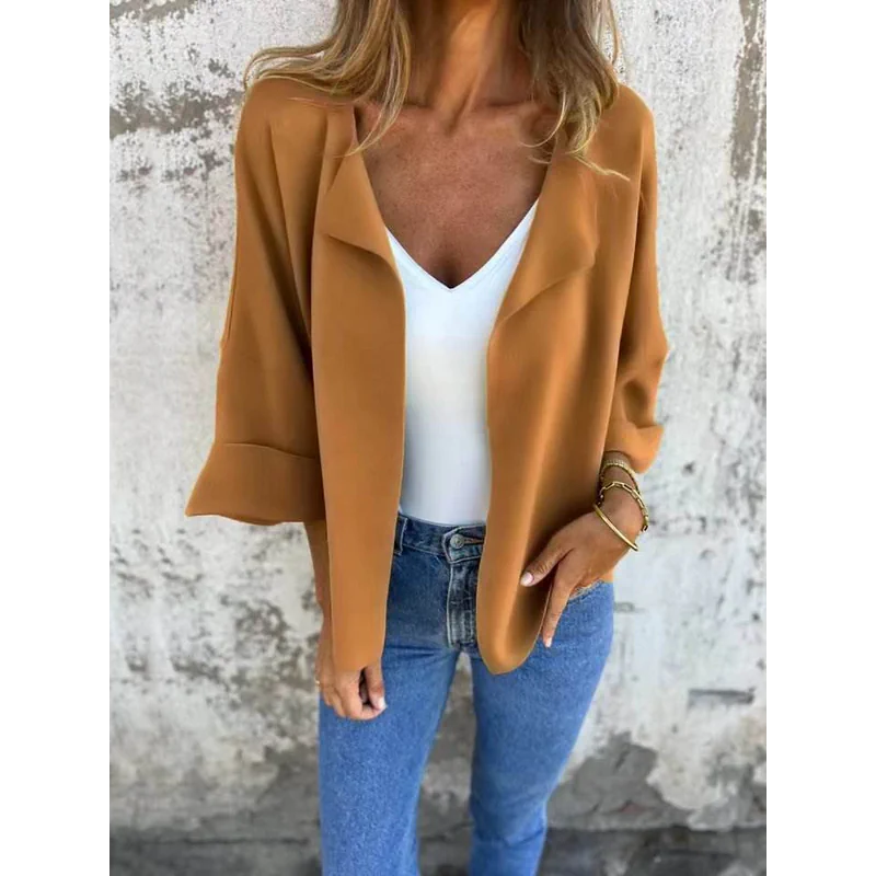 Casual Faux Suede Cardigan (Liquidation) - AngraBech