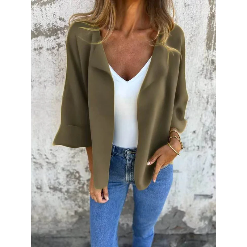 Casual Faux Suede Cardigan (Liquidation) - AngraBech