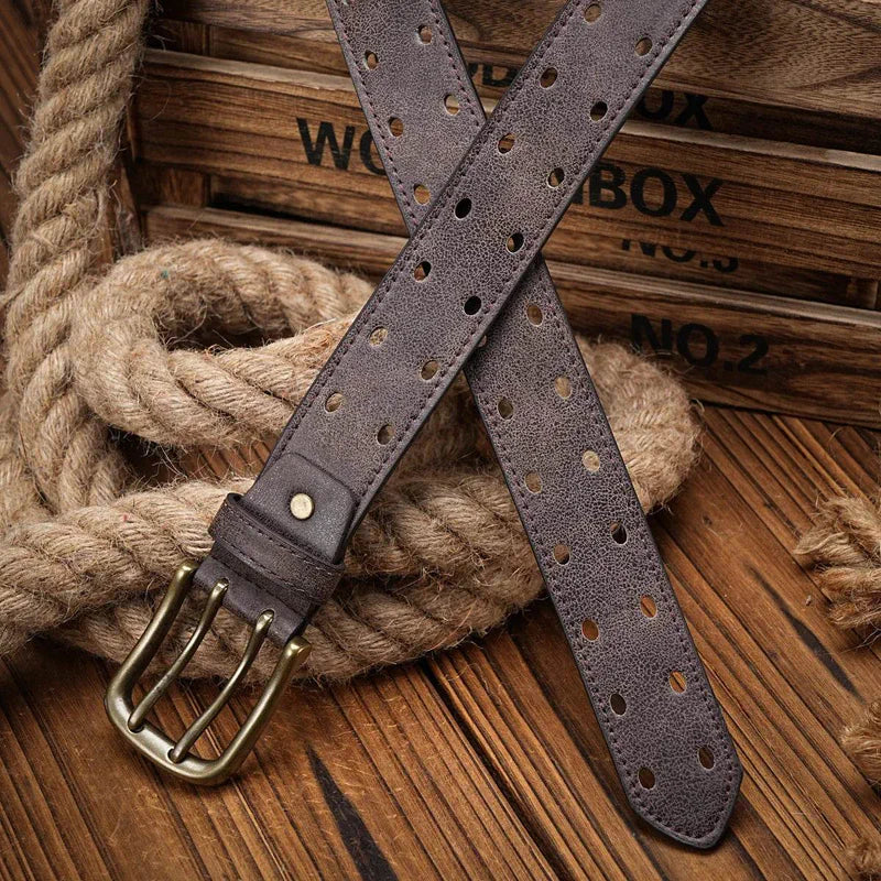 Vintage Western Pu Leaer Belt - AngraBech