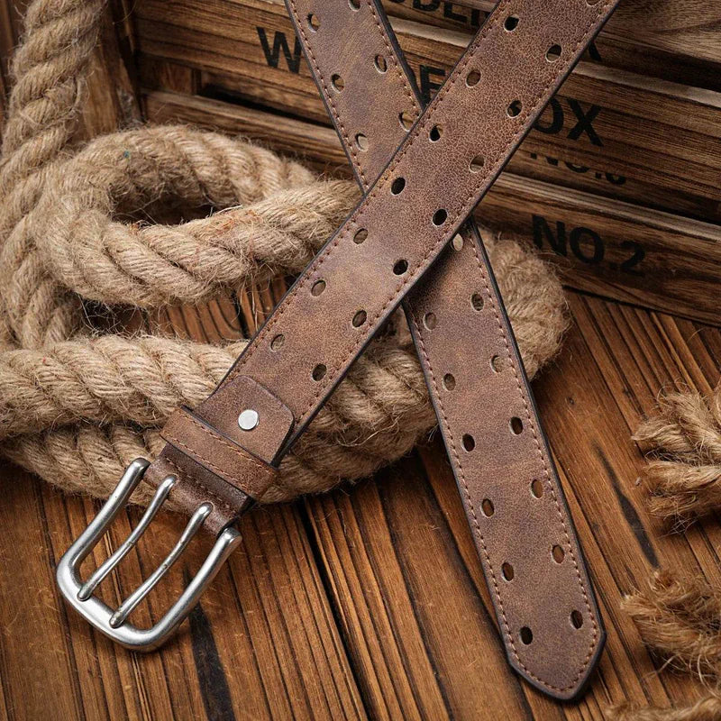 Vintage Western Pu Leaer Belt - AngraBech
