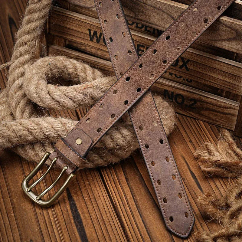 Vintage Western Pu Leaer Belt - AngraBech