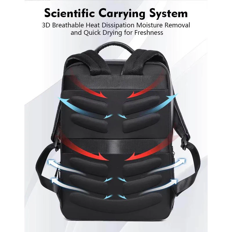 Premium Genuine Leaer Laptop Bapa Business And Travel Bag Wi Usb Charging Port - AngraBech