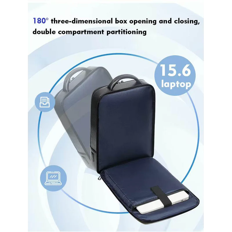Premium Genuine Leaer Laptop Bapa Business And Travel Bag Wi Usb Charging Port - AngraBech