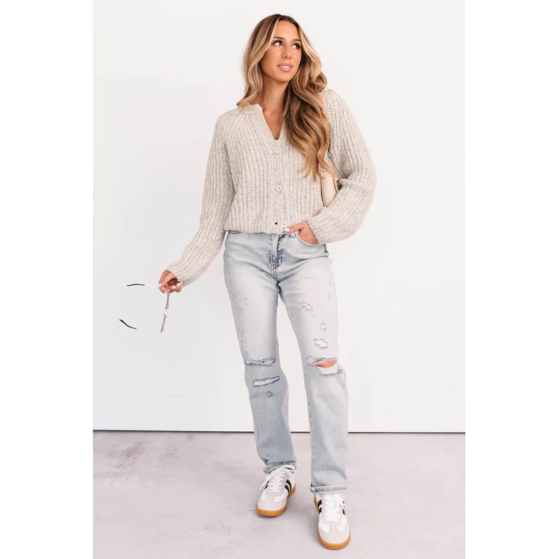 Meadow Mid Rise Judy Blue Boyfriend Jeans Light - AngraBech