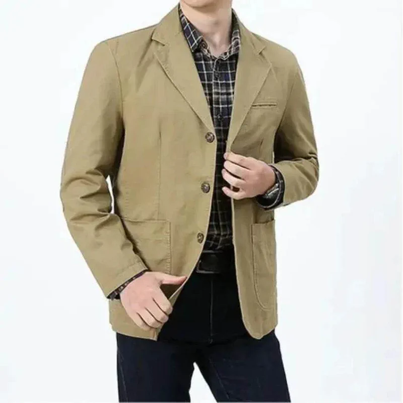 Cotton Casual Oversized Blazer Jaet - AngraBech