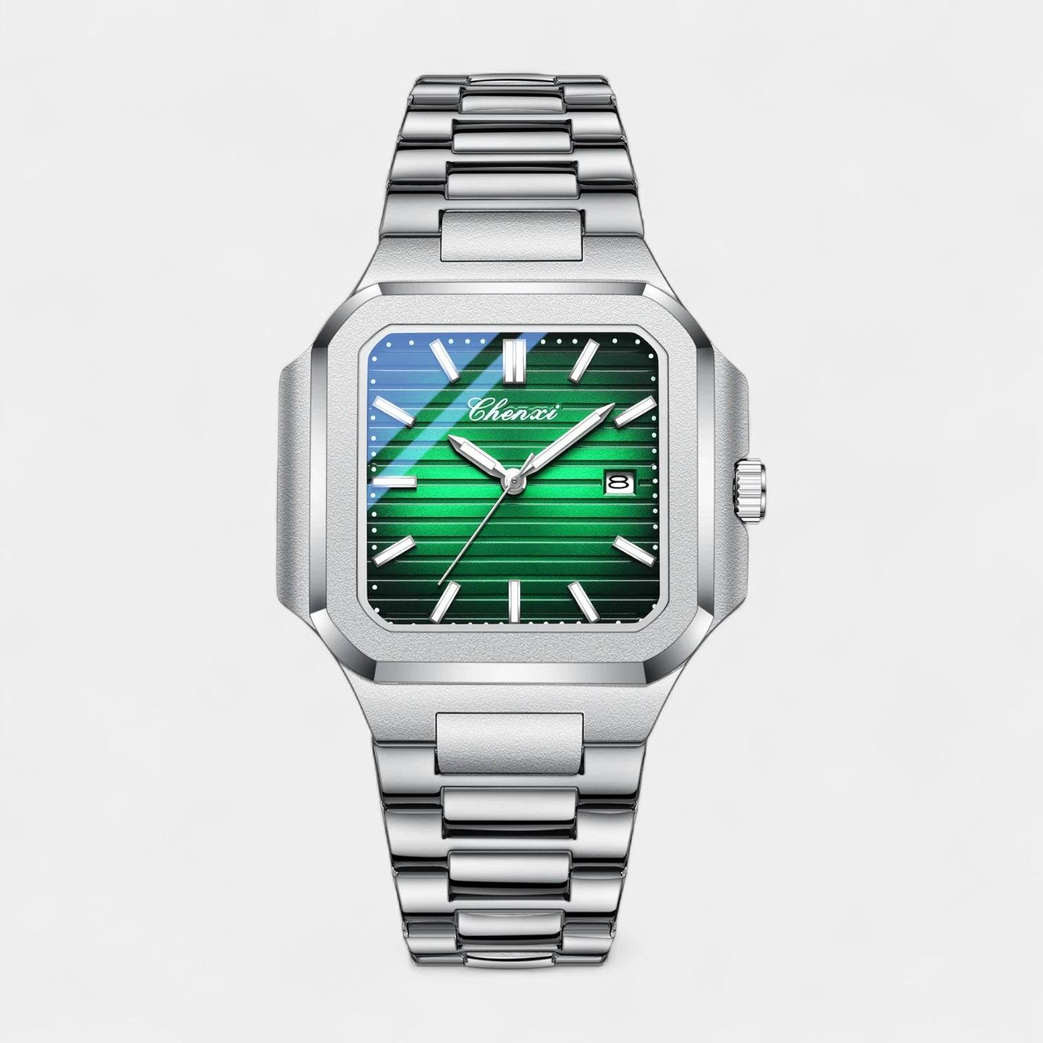 Vintares Men S Square Stainless Steel Quartz Watch - AngraBech
