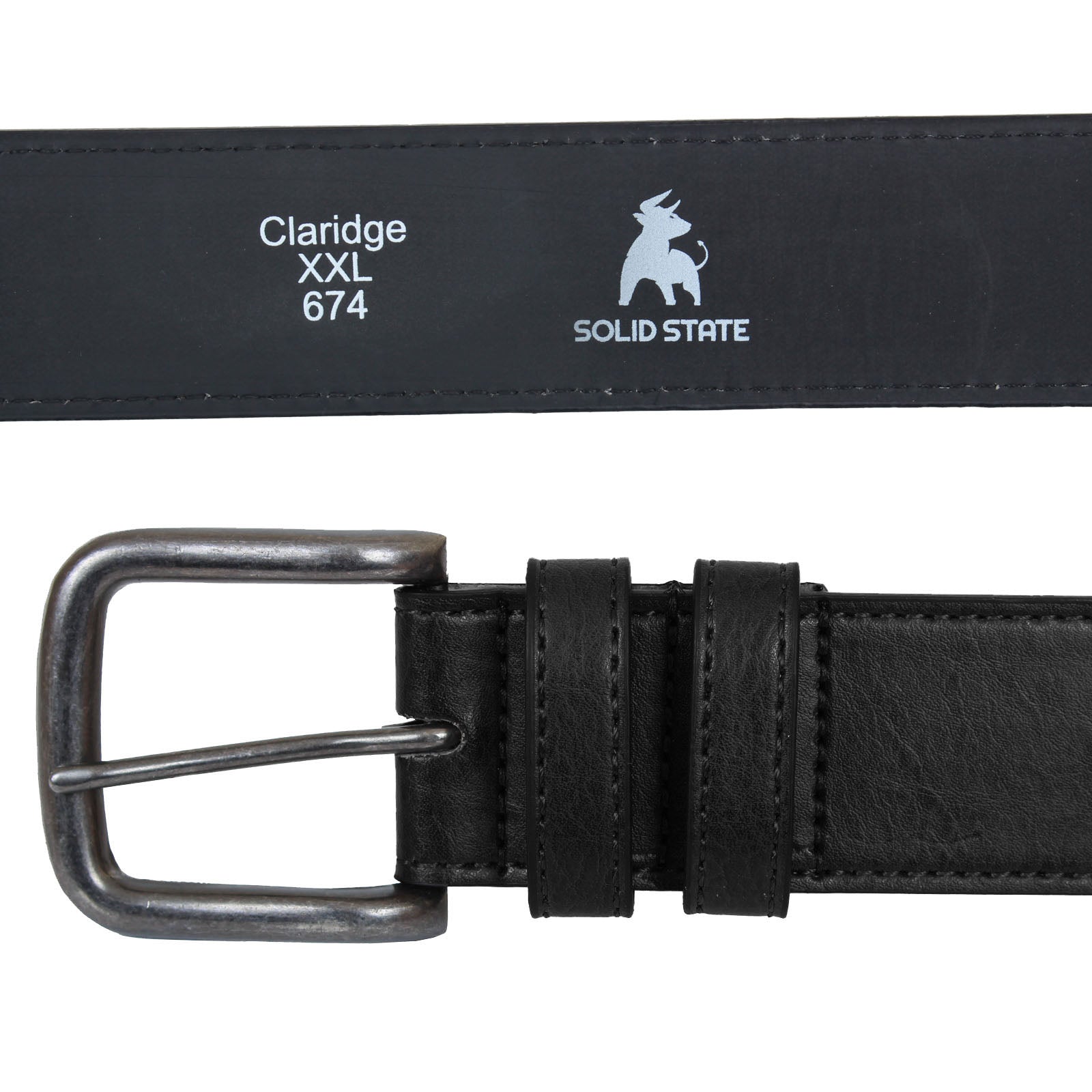 Plus Size Claridge Antique Bule Jeans Belt Bla