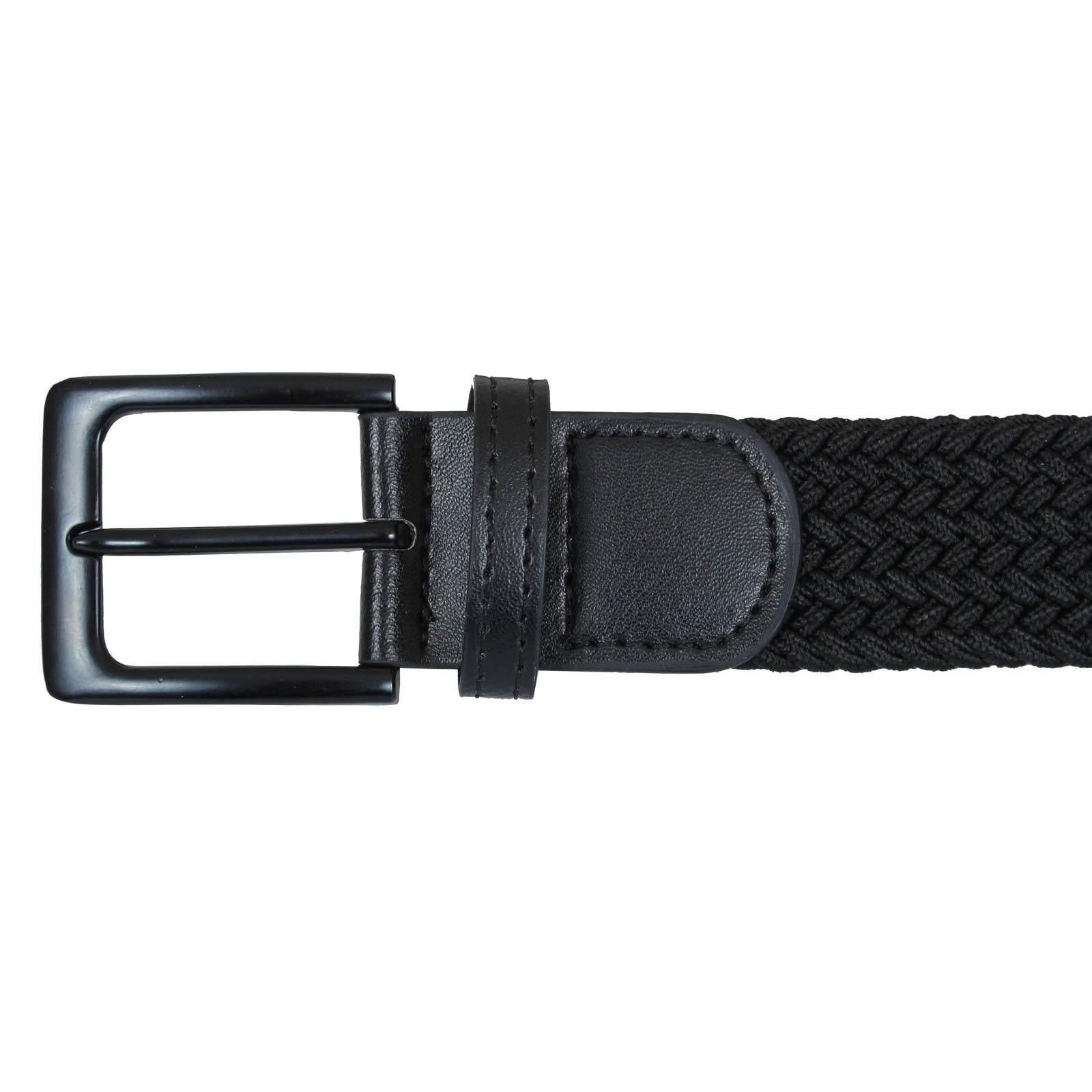 Plus Size Hilton Stretch Braided Belt Bla - AngraBech