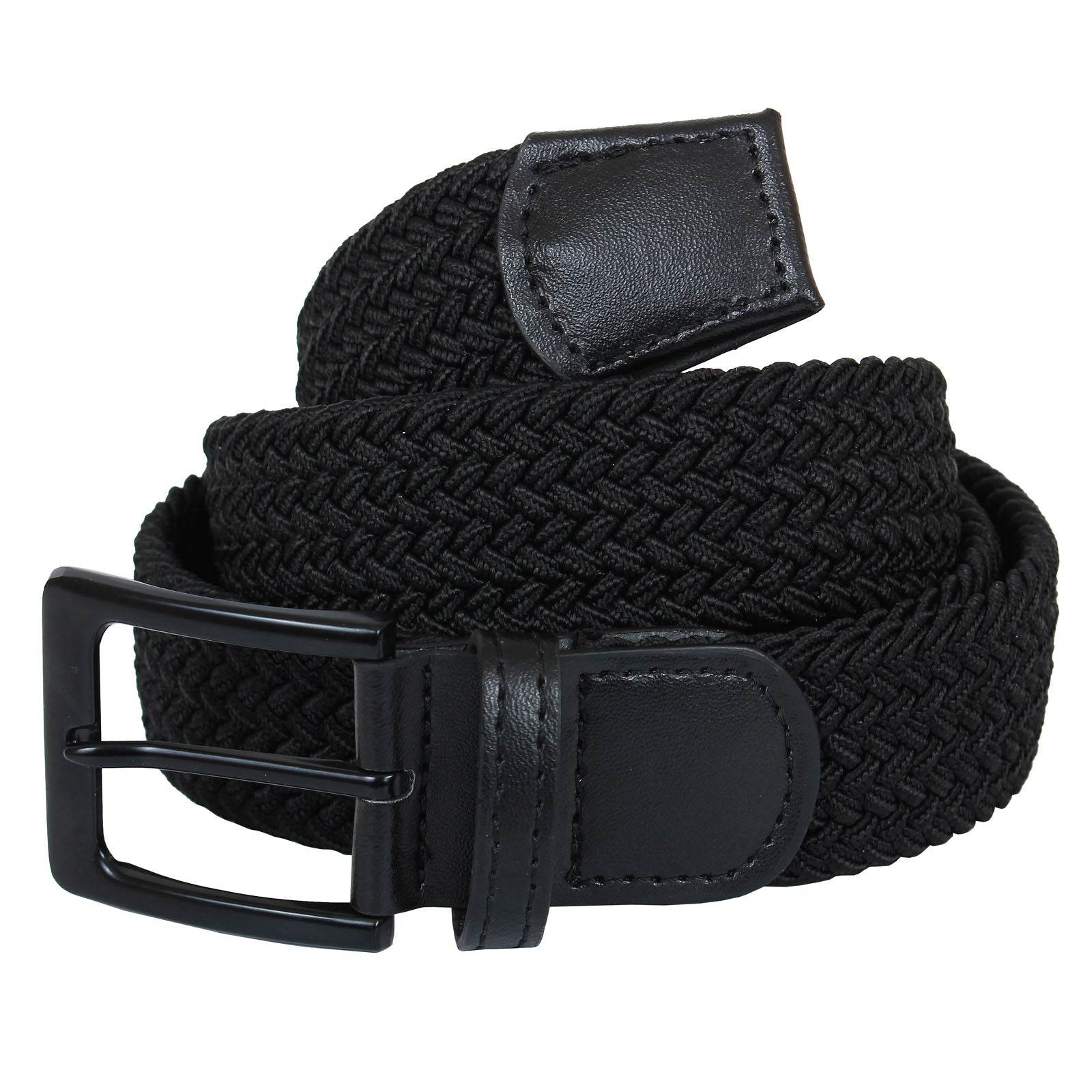 Plus Size Hilton Stretch Braided Belt Bla - AngraBech