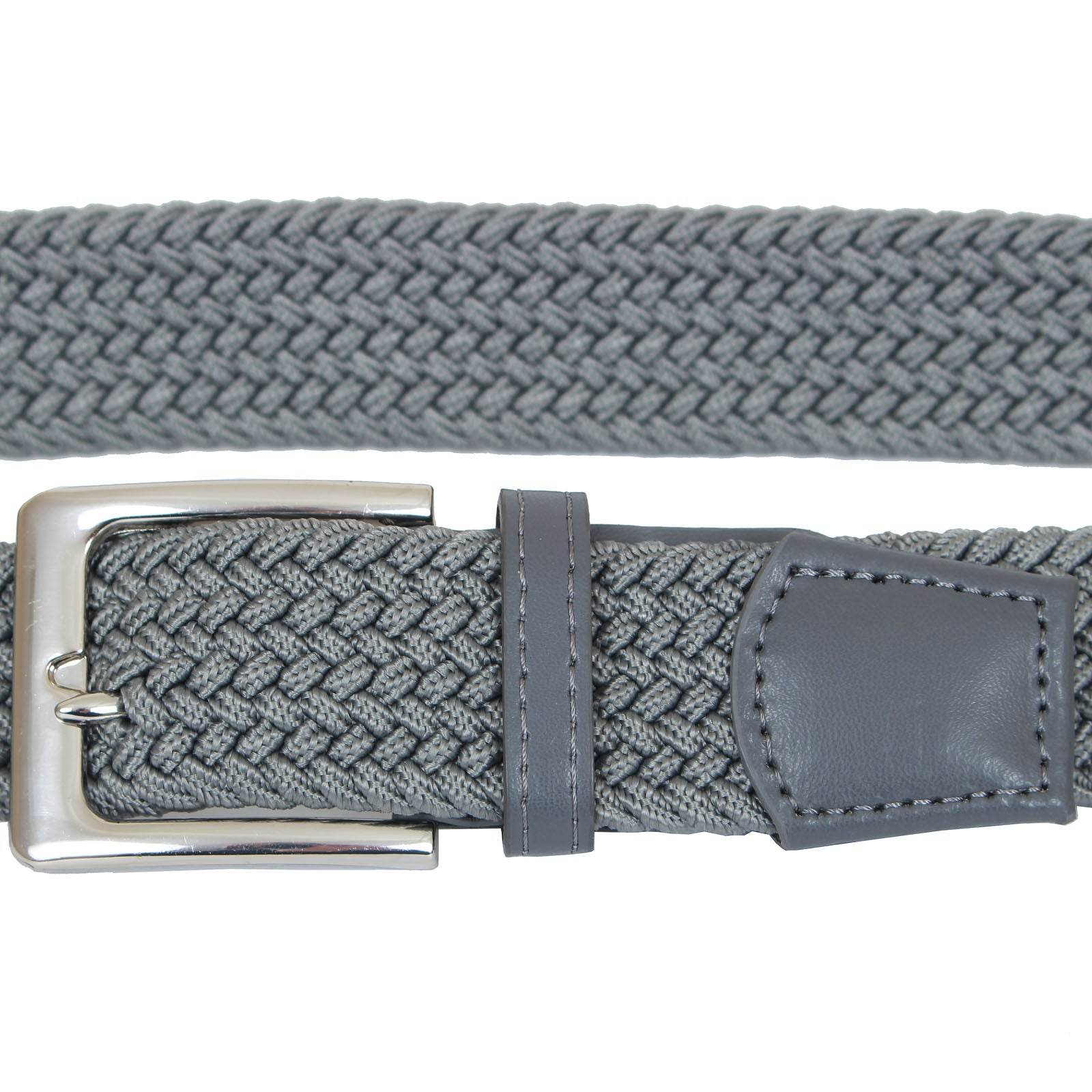 Plus Size Hilton Stretch Braided Belt Grey - AngraBech