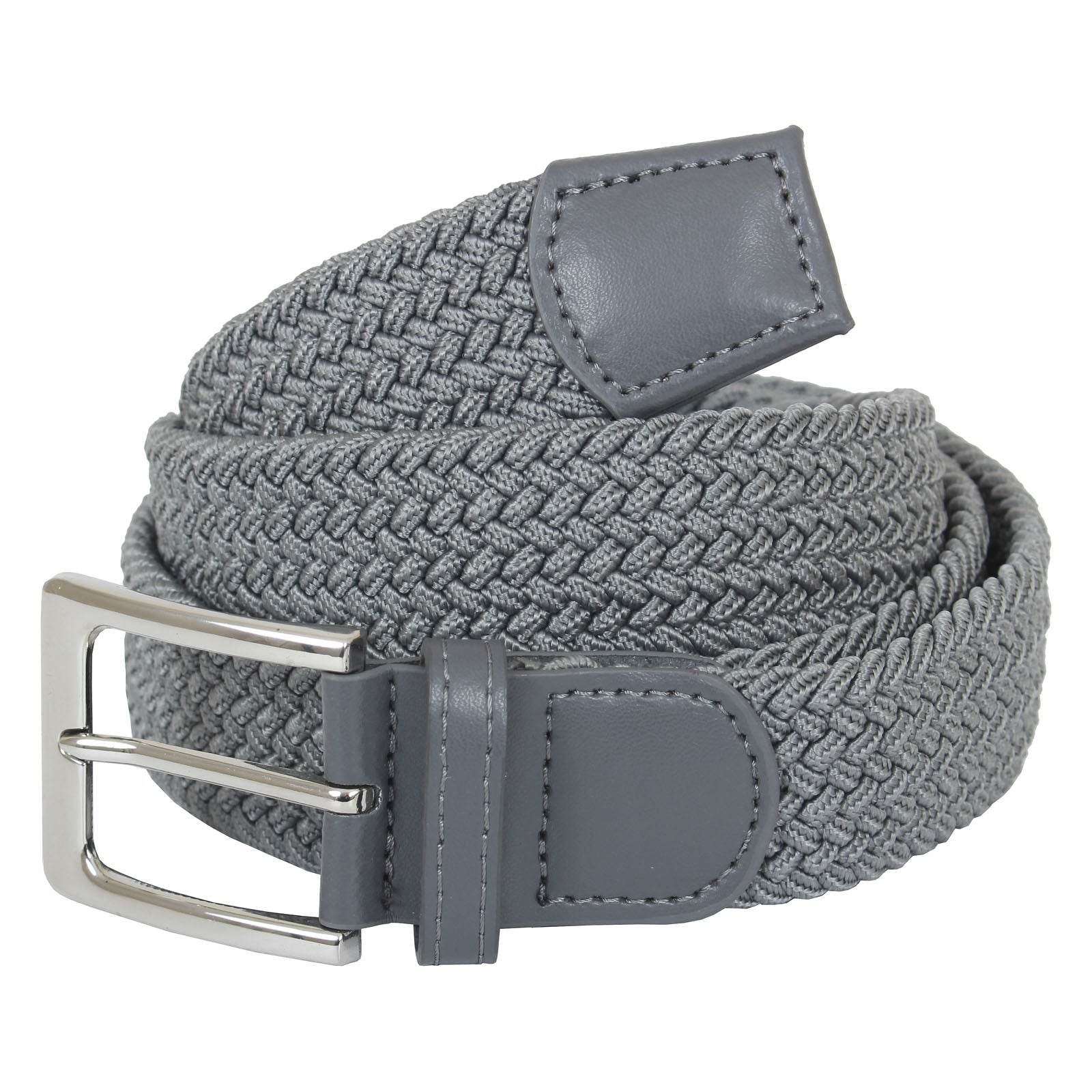 Plus Size Hilton Stretch Braided Belt Grey - AngraBech