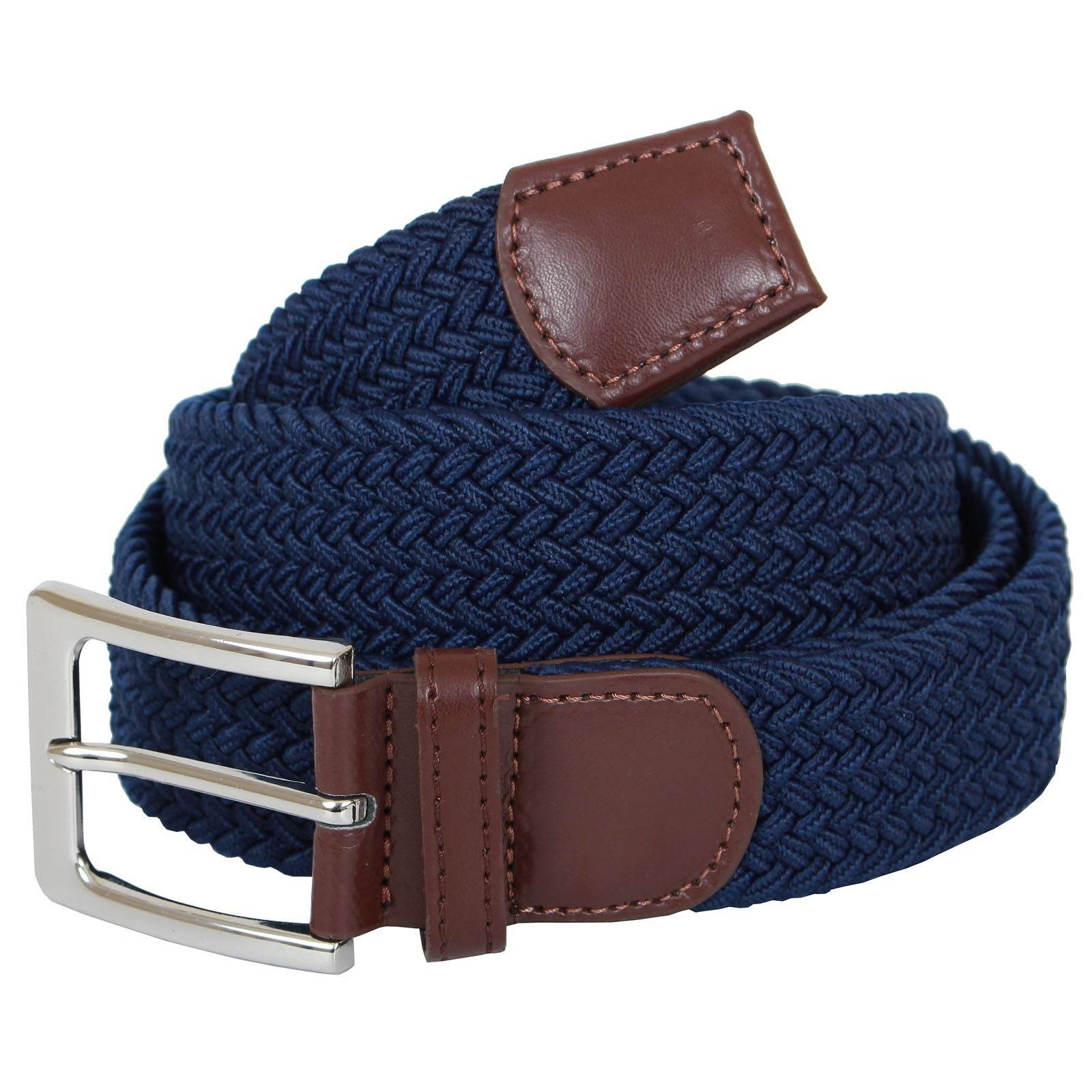 Plus Size Hilton Stretch Braided Belt Navy - AngraBech