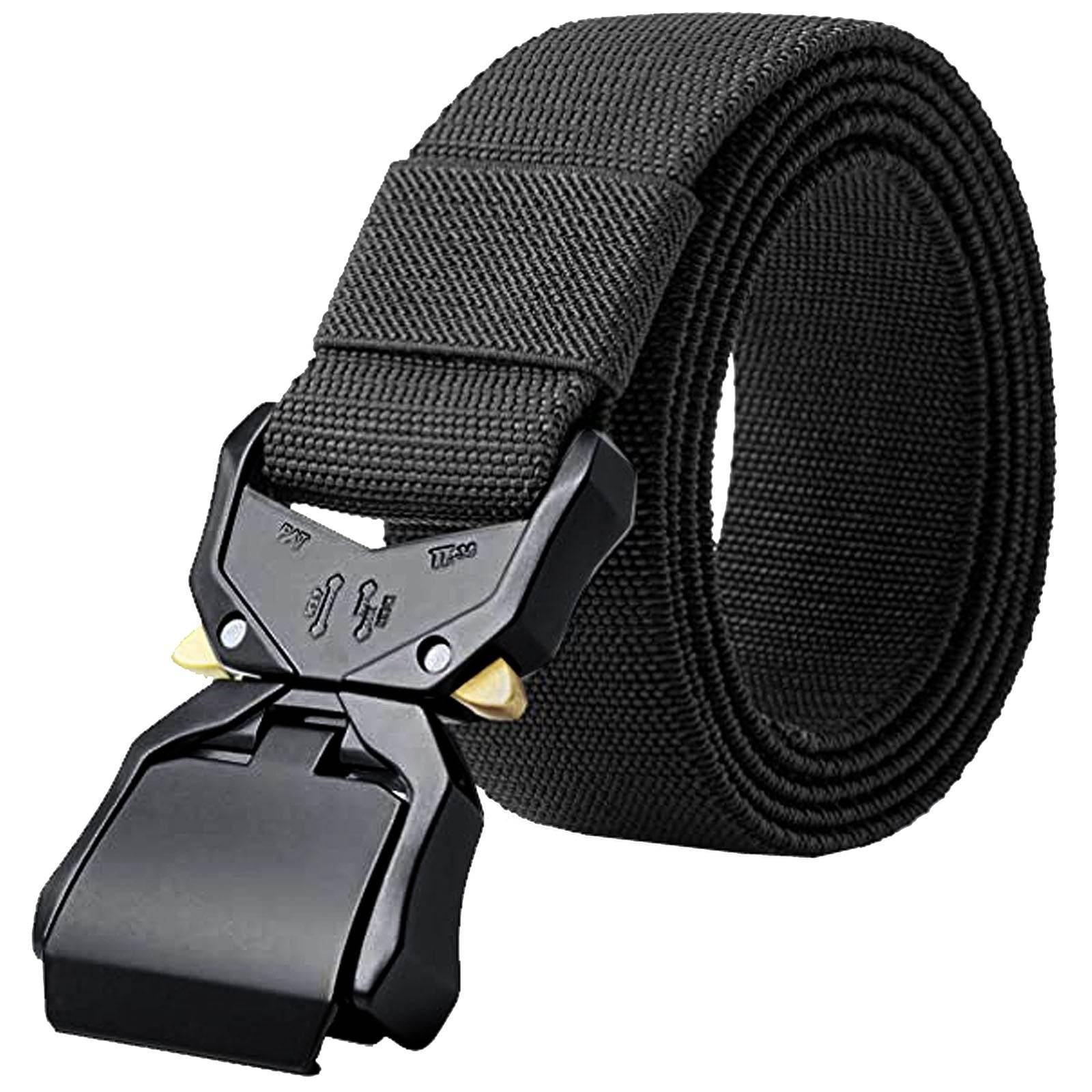 Plus Size Dale Tactical Stretch Webbing Belt Bla - AngraBech