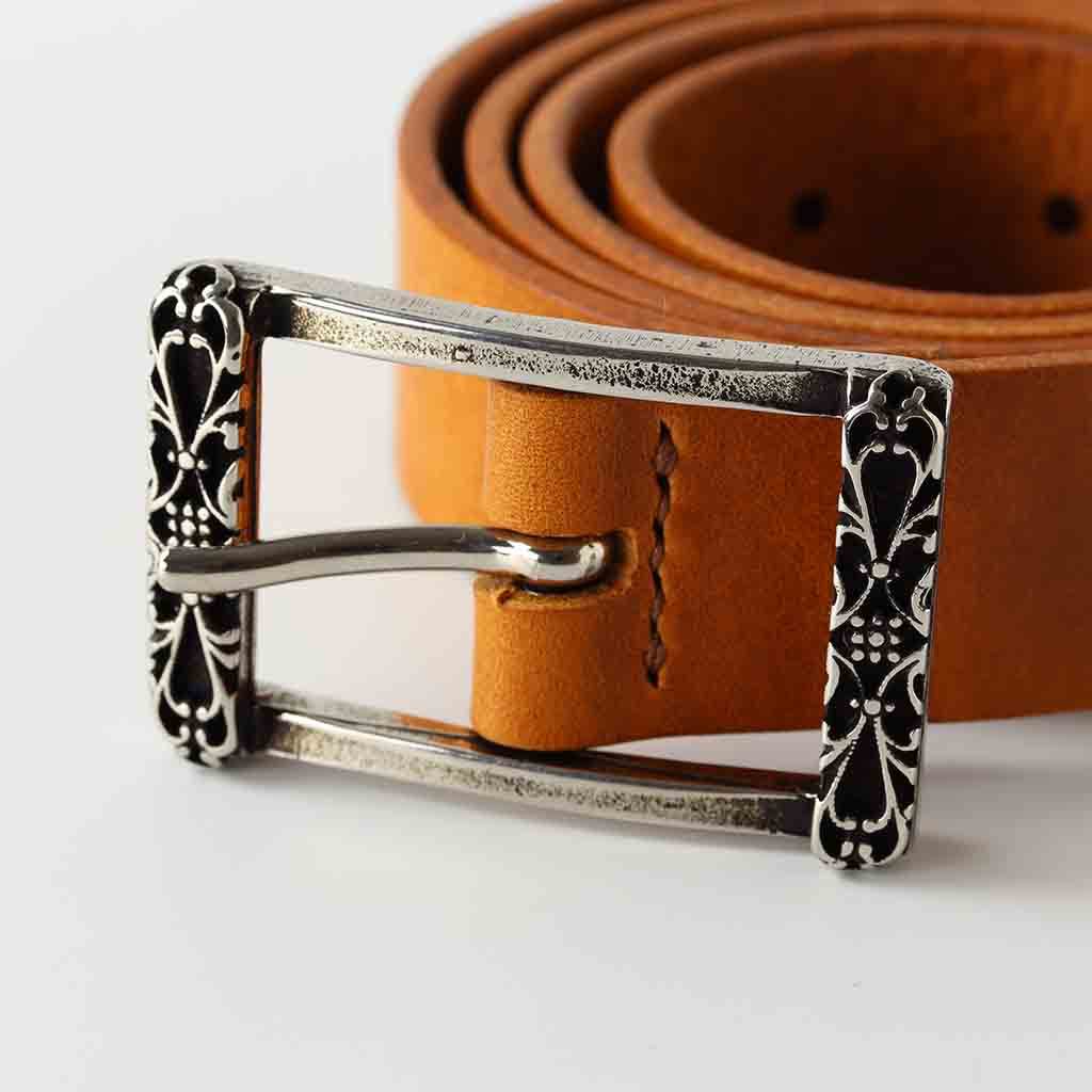 Tan Leaer Womens Belt Savia By Kaseta - AngraBech