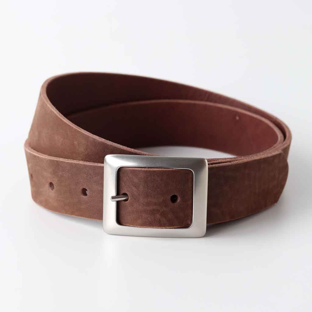 Womans Leaer Belt Ladies Leaer Belt Nubu Oliver Chocolate - AngraBech