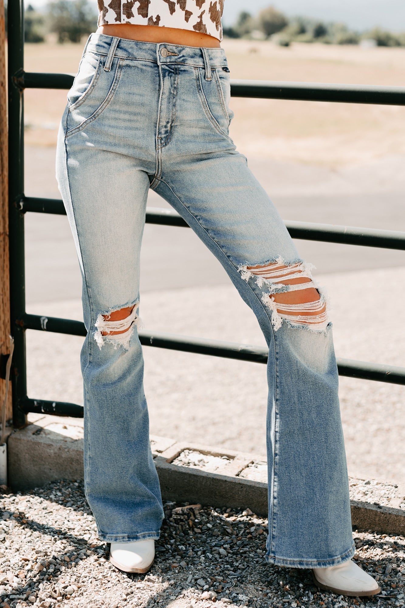 Laurie High Rise Flare Leg Cello Jeans (Medium) - NanaMacs