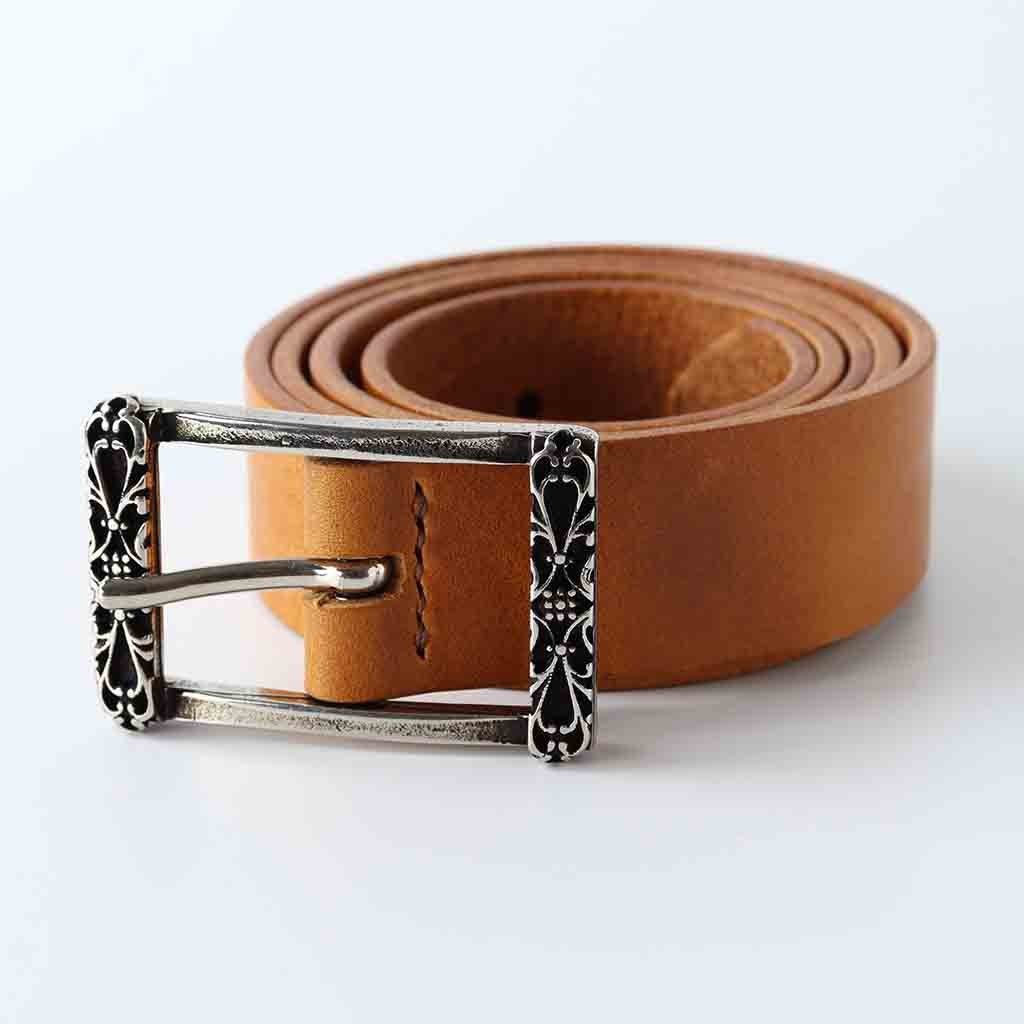 Tan Leaer Womens Belt Savia By Kaseta - AngraBech