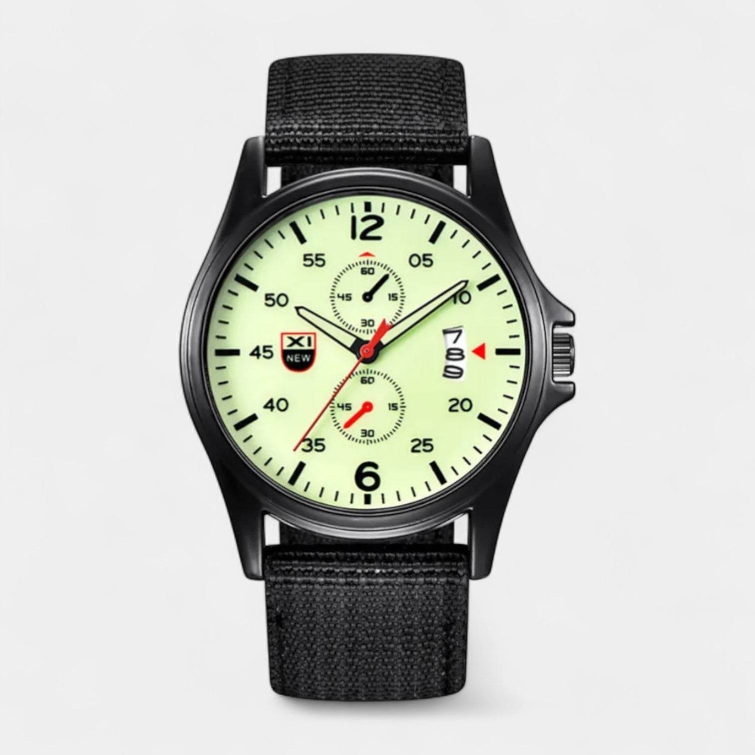 Vintares Mens Military 40 Mm Watch Sports Band - AngraBech