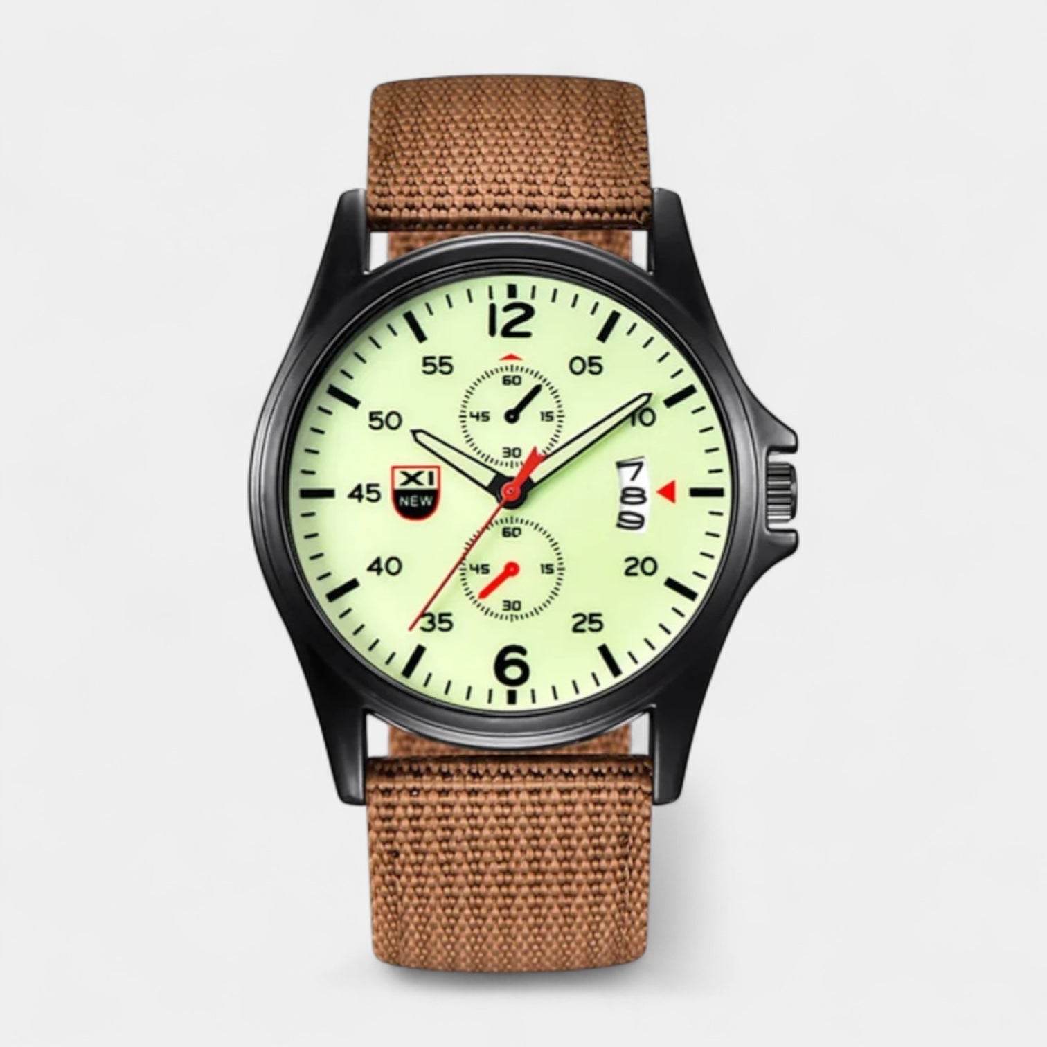 Vintares Mens Military 40 Mm Watch Sports Band - AngraBech