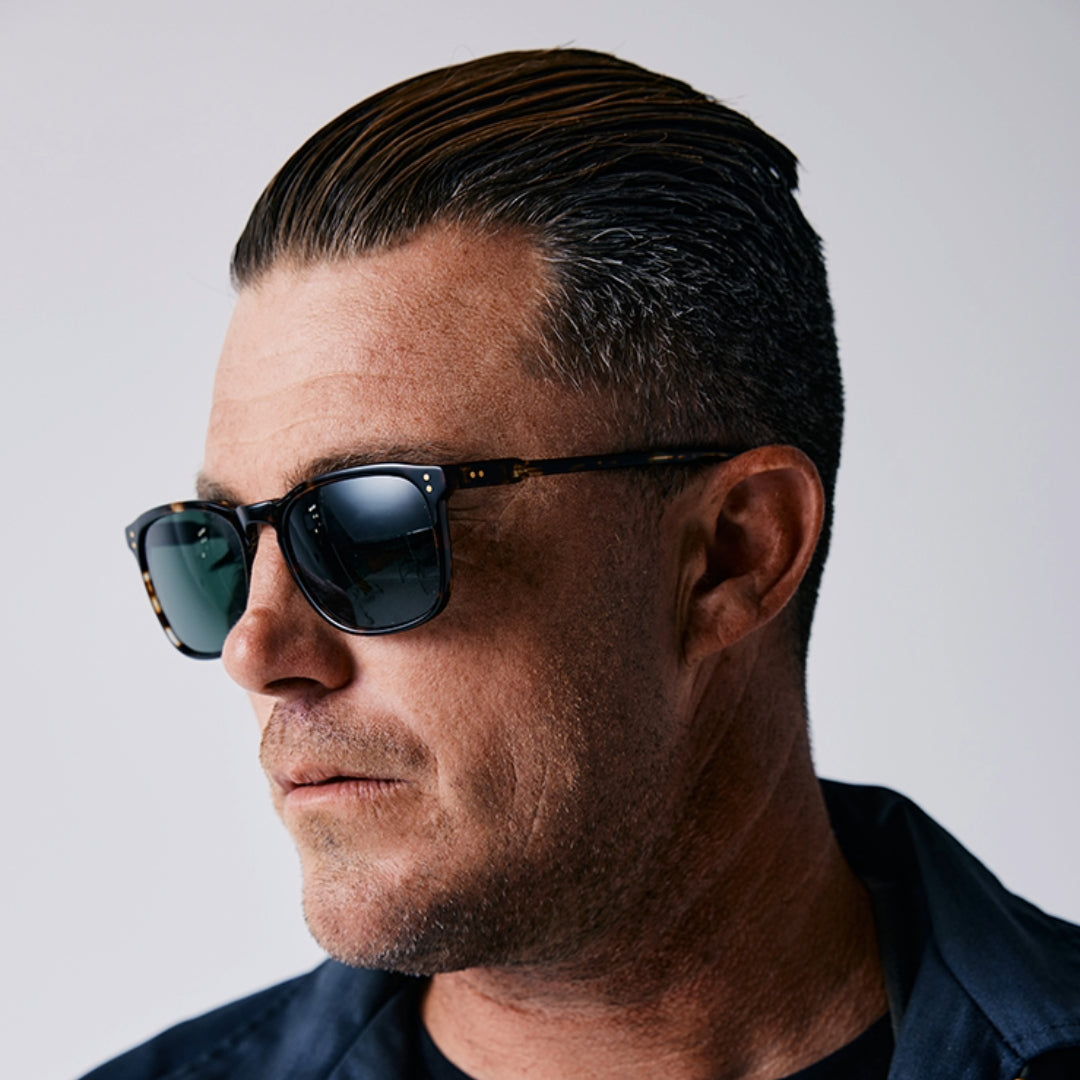 Wiley Brindle Tortoise Green Polarized 56