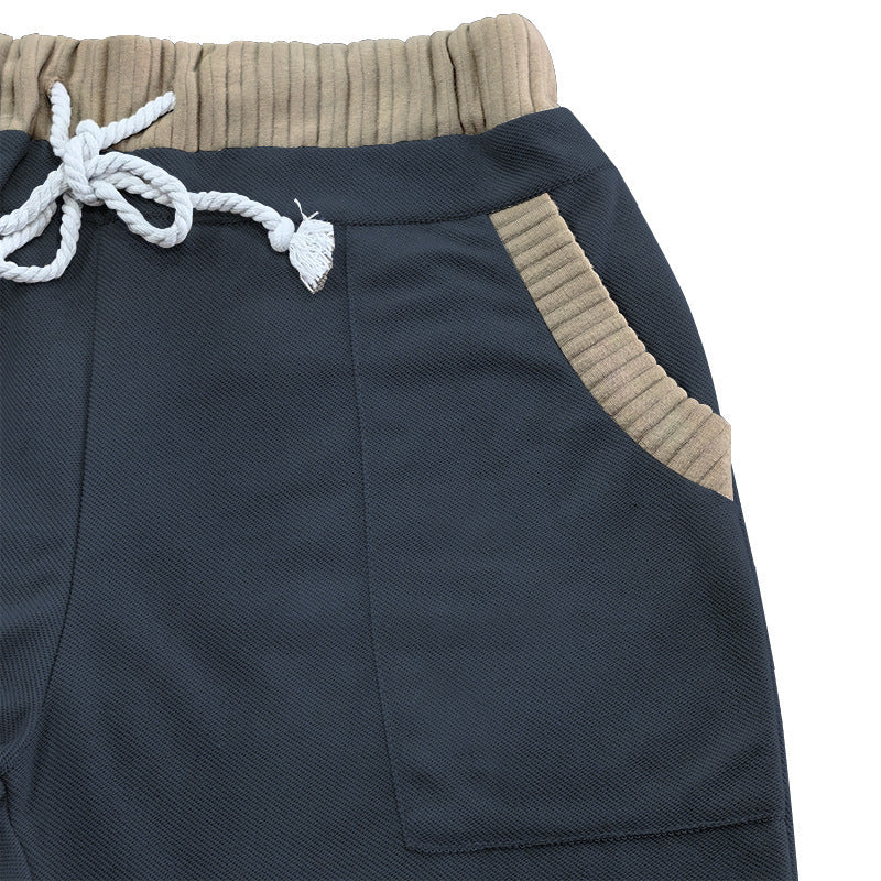 Mens Contrast Paneled Elasticated Shorts Mta1742c1x