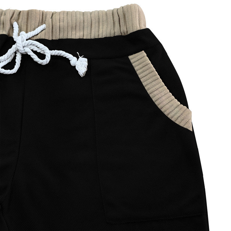 Mens Contrast Paneled Elasticated Shorts Mta1742c1x