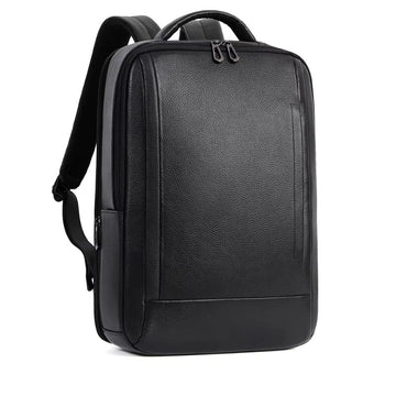 Premium Genuine Leather Laptop Backpack – Business And Travel Bag with USB Charging Port