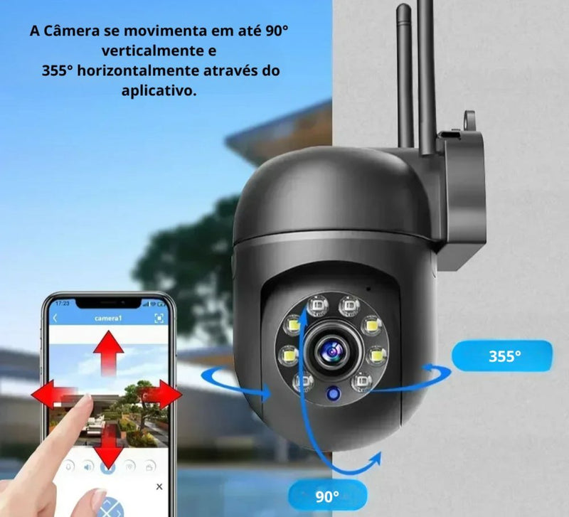 Câmera de segurança Conectada por Wi-Fi