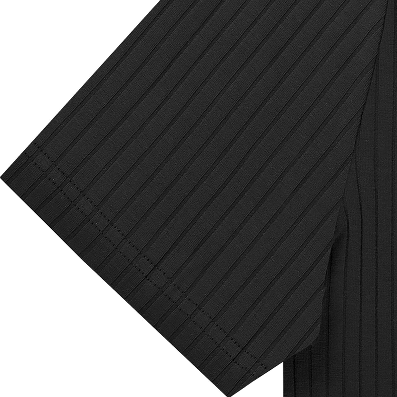 Mens Solid Striped Lapel Short Sleeve Polo Shirt 66319205z