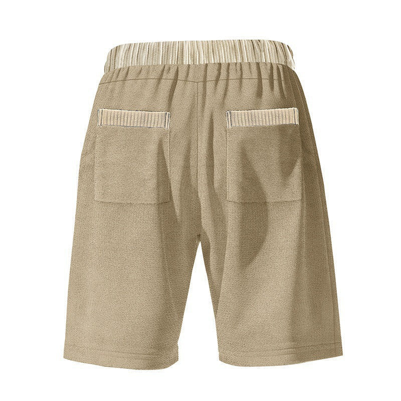Mens Contrast Paneled Elasticated Shorts Mta1742c1x