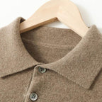 Mens Cashmere Polo Chic Sweater - AngraBech
