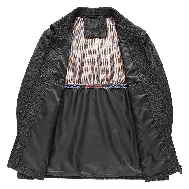 Classic Lapel Short Windbreaker Jacket