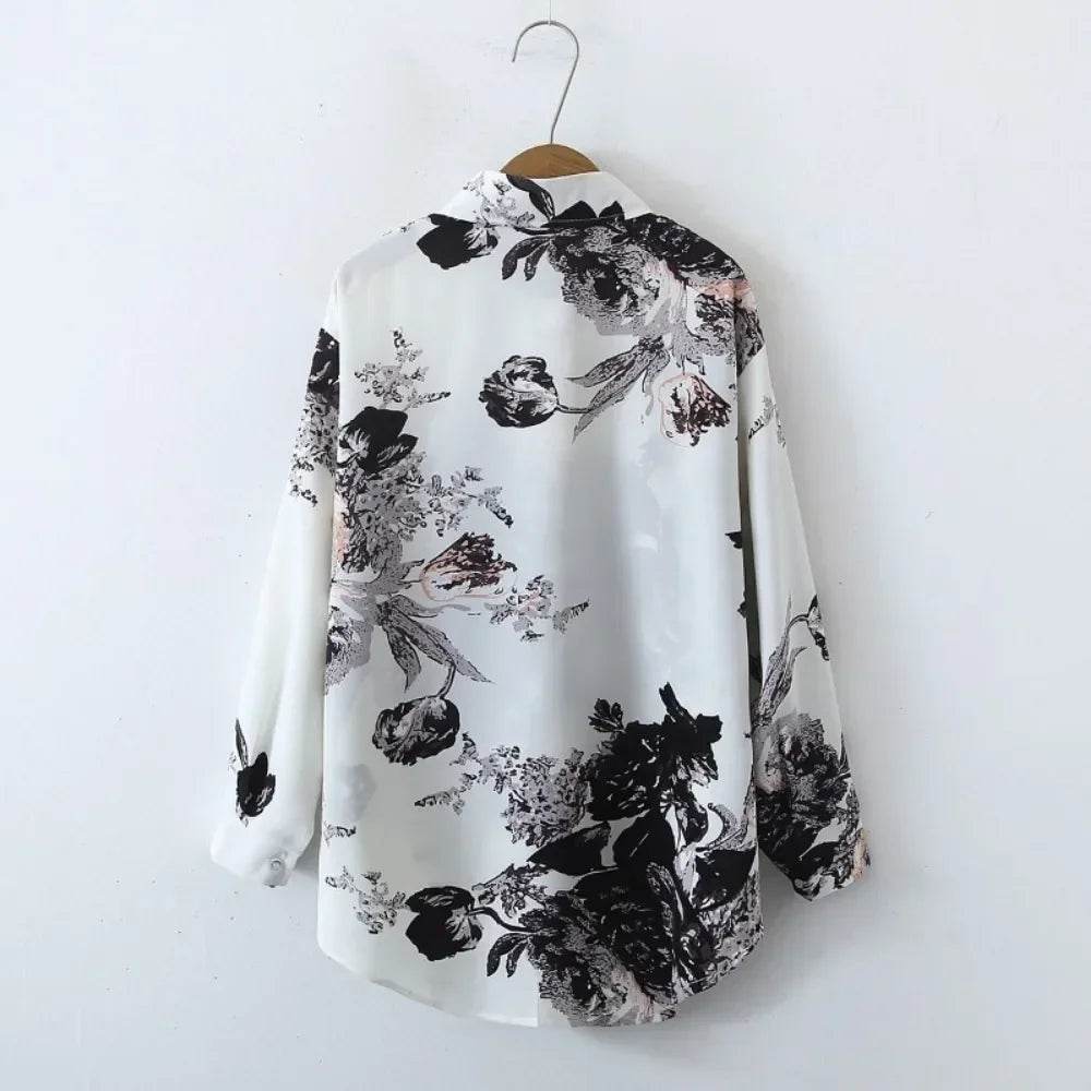 Colourful Vintage Lightweight Printed Blouse - AngraBech
