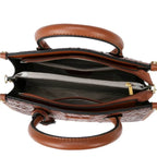 Crocodile Leaer Top Handle Bag - AngraBech