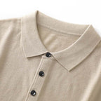Fine Spun Wool Polo Collar Shirt - AngraBech