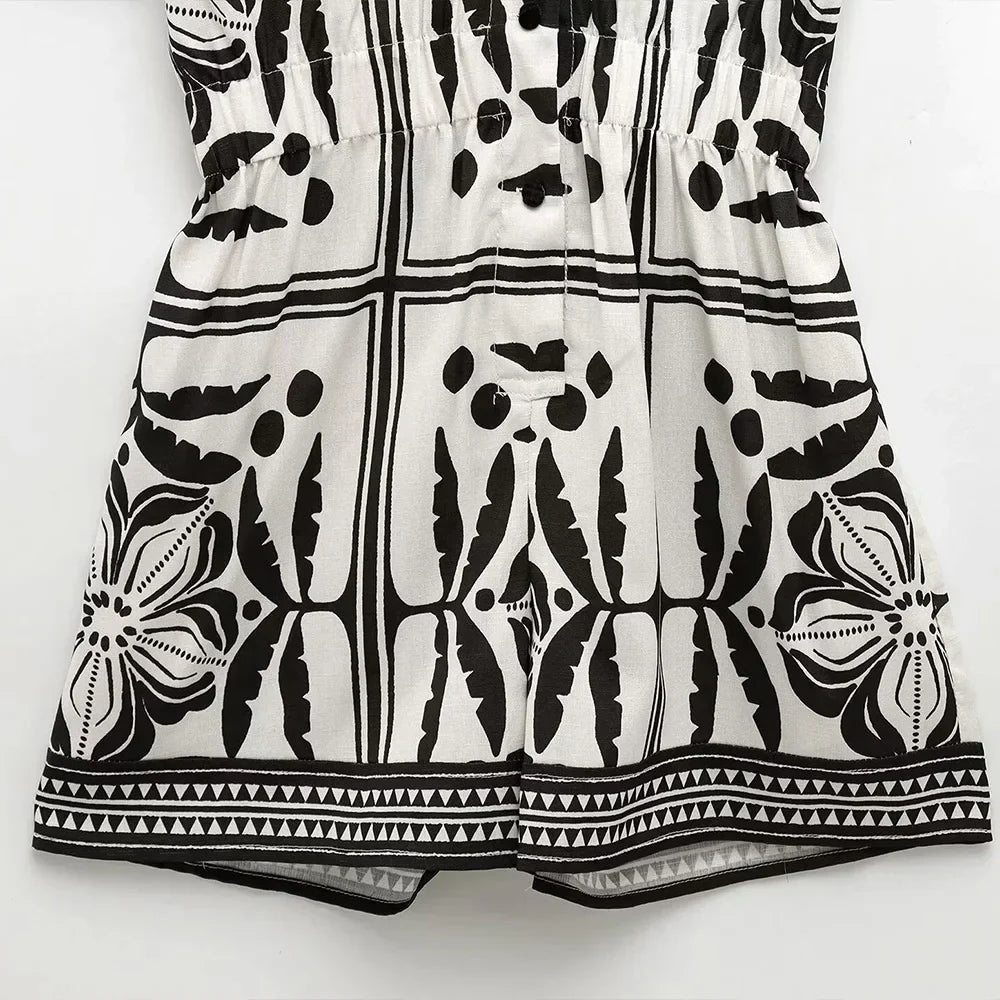 Women's Floral Print Short Blouses