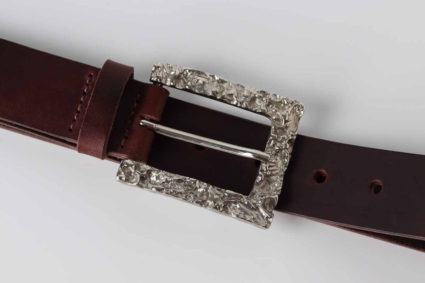 chocolate leather belt