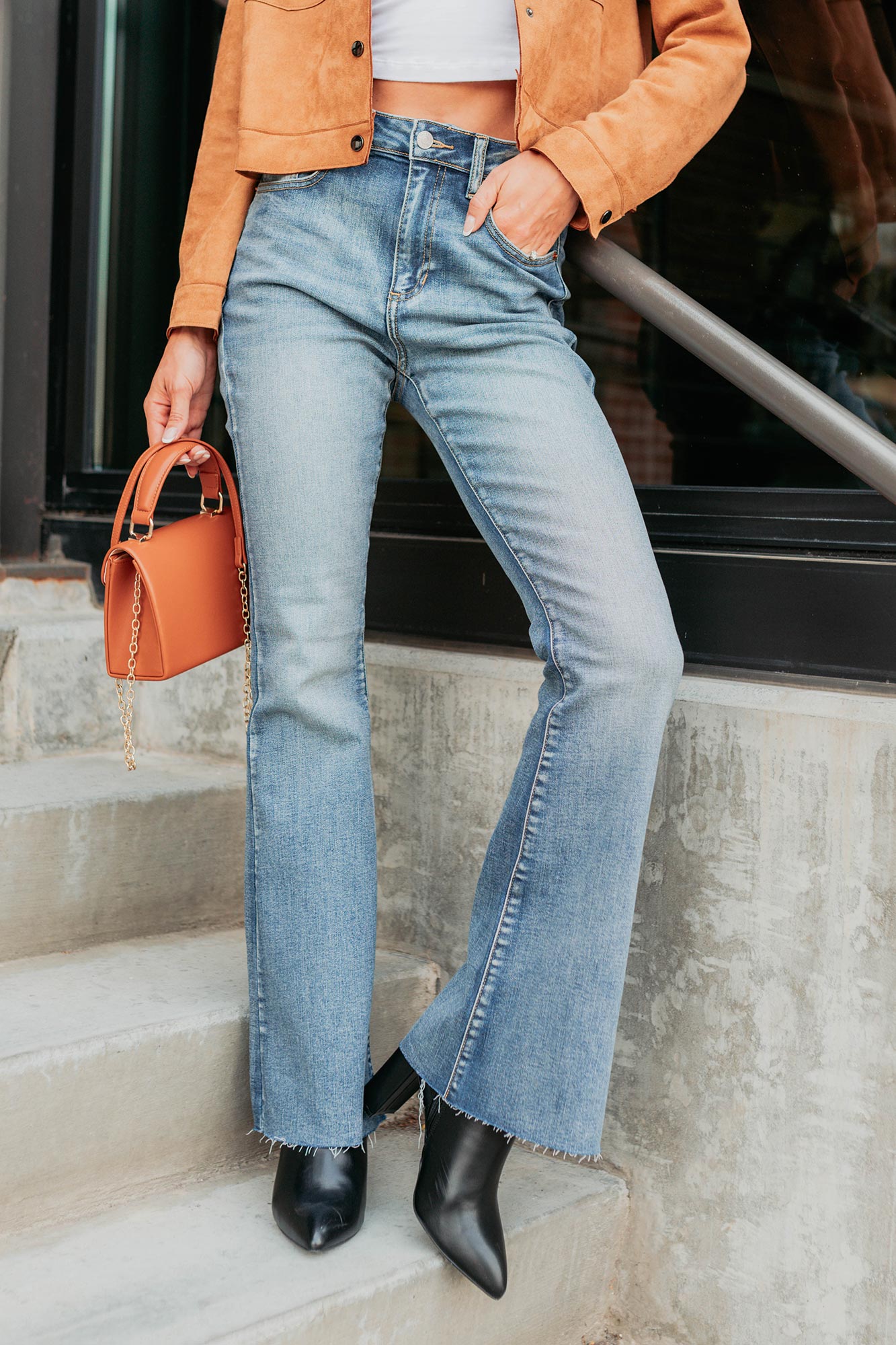Julius High Rise Flare Sneak Peek Jeans (Medium) - NanaMacs