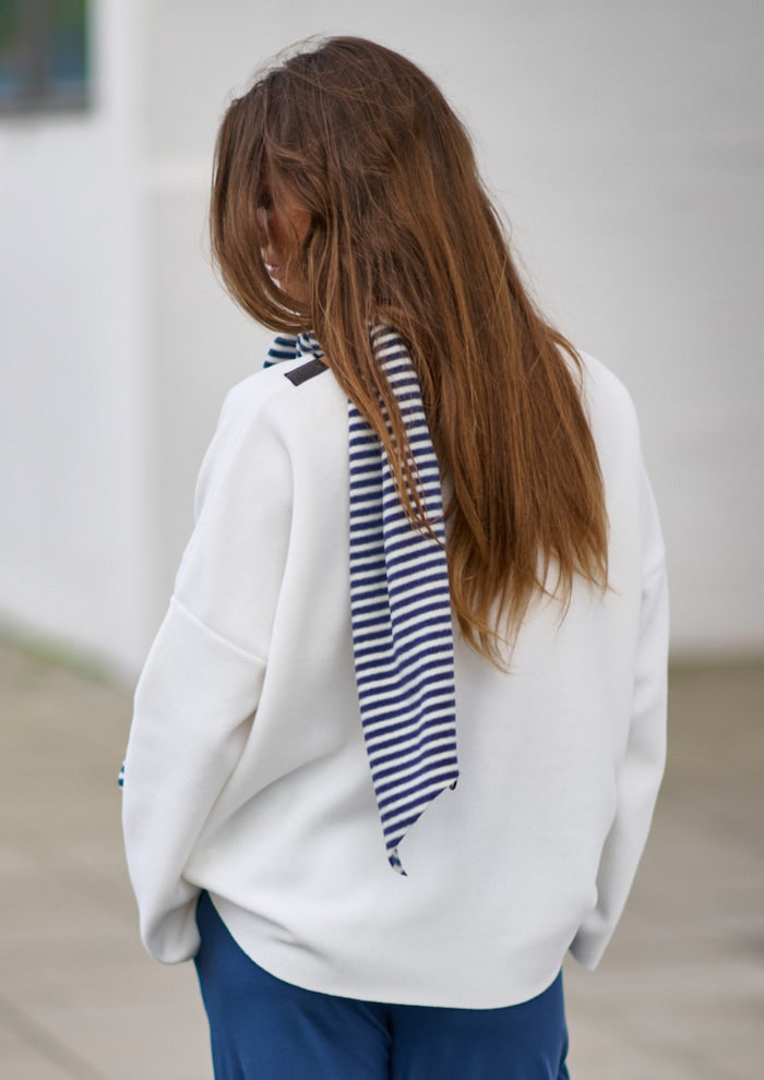 HENRIETTE STEFFENSEN COPENHAGEN MINI SCARF - 5001 SCARFS STRIPES DENIM & KIT 667