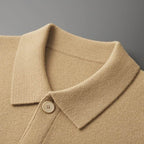 Mens Merino Wool Knit Cardigan Jaet - AngraBech