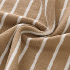 Mens Striped Cotton Knit Short Sleeve Tee - AngraBech